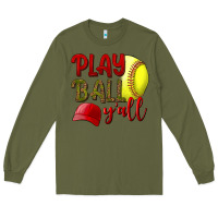 Play Ball Y'all Softball Long Sleeve Tee | Teevron