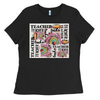 Black teacher tumbler Ladies Tee - CowGirlArtShop