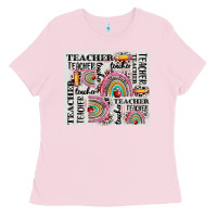 Bubblegum Pink teacher tumbler Ladies Tee - CowGirlArtShop