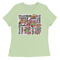 Matcha teacher tumbler Ladies Tee - CowGirlArtShop