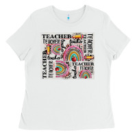 White teacher tumbler Ladies Tee - CowGirlArtShop