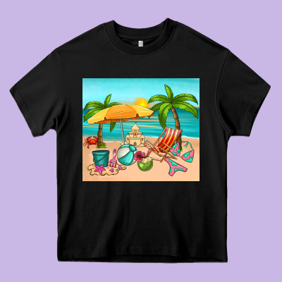 Summer Heavy Core Tee Designed By Ranaportraitstore