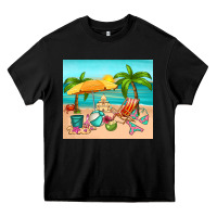 Black summer Heavy Core Tee - RanaPortraitStore