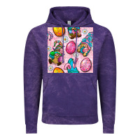 Cloud Purple Easter Gnomies Seamless Pattern Vintage Hoodie - BundleAndBundleShop