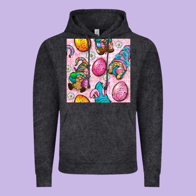 Easter Gnomies Seamless Pattern Vintage Hoodie Designed By Bundleandbundleshop