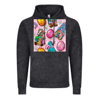 Vintage Black Easter Gnomies Seamless Pattern Vintage Hoodie - BundleAndBundleShop