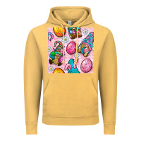 Vintage Mustard Easter Gnomies Seamless Pattern Vintage Hoodie - BundleAndBundleShop
