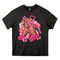 Asphalt Cancer high heels Cancer Awareness Heavy Core Tee - HowdyJamesFarm