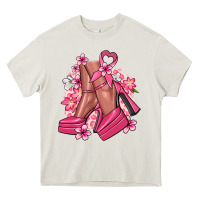 Cream Cancer high heels Cancer Awareness Heavy Core Tee - HowdyJamesFarm