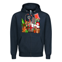Navy nurse  and christmas Zipper Hoodie - AdoDesignShop