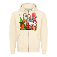 Sandshell nurse  and christmas Zipper Hoodie - AdoDesignShop