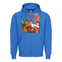 True Royal nurse  and christmas Zipper Hoodie - AdoDesignShop