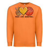 Carrot peace love basketball Premium Sweatshirt - AdoDesignShop