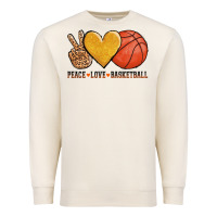 Sandshell peace love basketball Premium Sweatshirt - AdoDesignShop