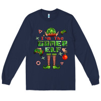 Navy im the gamer elf Long Sleeve Tee - FaDigitalArtStudio
