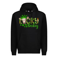 Black Lucky baby charolais calf Premium Hoodie - RanaPortraitStore