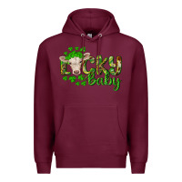 Burgundy Lucky baby charolais calf Premium Hoodie - RanaPortraitStore