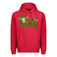 Cardinal Lucky baby charolais calf Premium Hoodie - RanaPortraitStore
