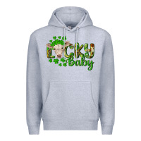 Heather Grey Lucky baby charolais calf Premium Hoodie - RanaPortraitStore