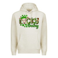 Oatmeal Heather Lucky baby charolais calf Premium Hoodie - RanaPortraitStore