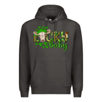 Smoke Lucky baby charolais calf Premium Hoodie - RanaPortraitStore
