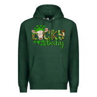 Sports Green Lucky baby charolais calf Premium Hoodie - RanaPortraitStore