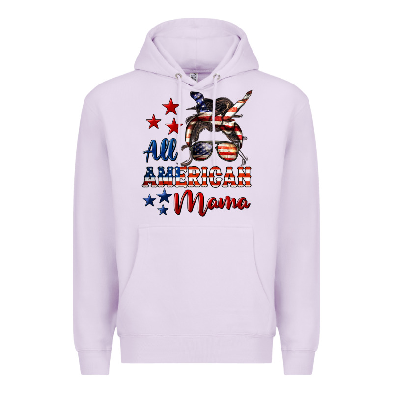 All American Mama Mother's Day Premium Hoodie by LillyAllenDesigns | Teevron