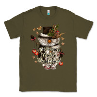 Army Green walking in a winter wonderland Classic Tee - CowGirlArtShop