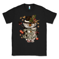 Black walking in a winter wonderland Classic Tee - CowGirlArtShop