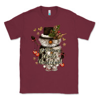 Burgundy walking in a winter wonderland Classic Tee - CowGirlArtShop