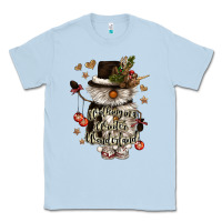 Dusty Blue walking in a winter wonderland Classic Tee - CowGirlArtShop