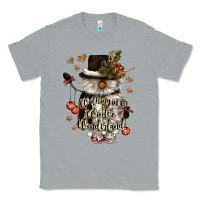 Heather Grey walking in a winter wonderland Classic Tee - CowGirlArtShop