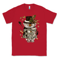 Red walking in a winter wonderland Classic Tee - CowGirlArtShop