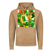 Vintage Camel Ireland flag with St. Patrick's Day  digital paper Vintage Hoodie - BundleAndBundleShop