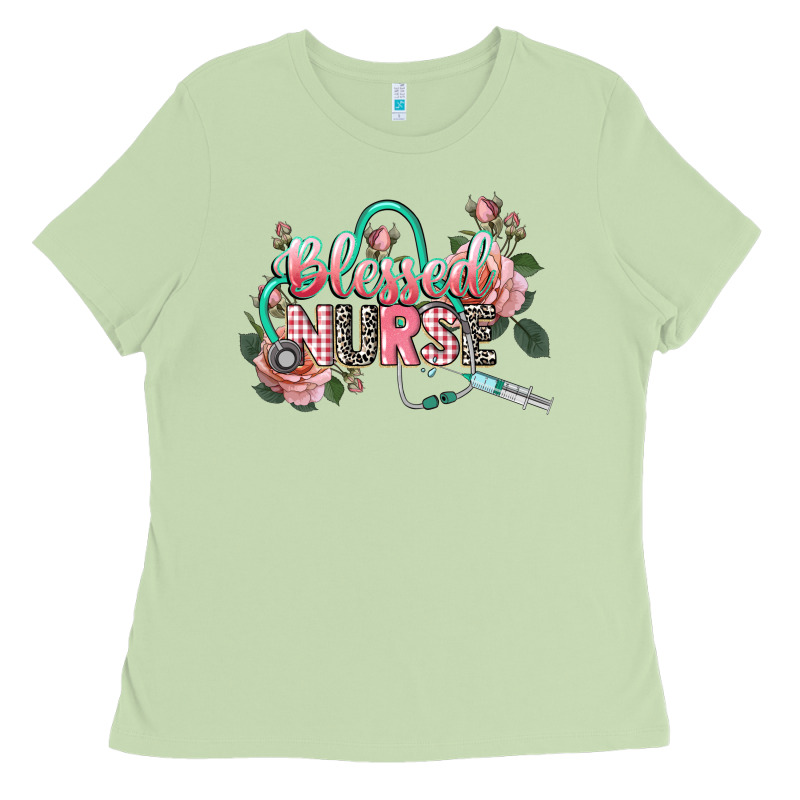Blessed Nurse Ladies Tee by CowGirlArtShop | Teevron