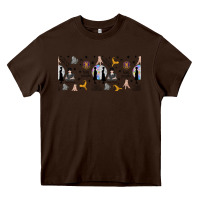 Chocolate Brown gothic girl and colorful girl Heavy Core Tee - TumblerDesignByShophia