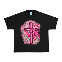 Black breast cancer cross Urban Heavy Tee - FaDigitalArtStudio
