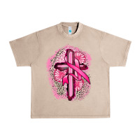French Oak breast cancer cross Urban Heavy Tee - FaDigitalArtStudio