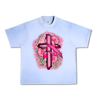 Grape Ice breast cancer cross Urban Heavy Tee - FaDigitalArtStudio