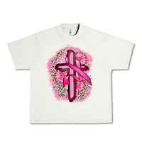 Pistachio breast cancer cross Urban Heavy Tee - FaDigitalArtStudio