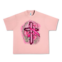 Salmon breast cancer cross Urban Heavy Tee - FaDigitalArtStudio