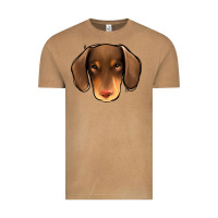 Vintage Camel Dachshund Vintage Tee - Jasminsmagicworld