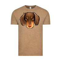 Vintage Coffee Dachshund Vintage Tee - Jasminsmagicworld