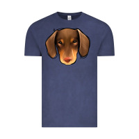 Vintage Denim Dachshund Vintage Tee - Jasminsmagicworld