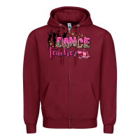 Burgundy dance teacher Zipper Hoodie - AdoDesignShop