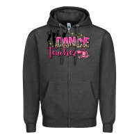 Charcoal Heather dance teacher Zipper Hoodie - AdoDesignShop
