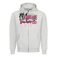 Dove Grey dance teacher Zipper Hoodie - AdoDesignShop