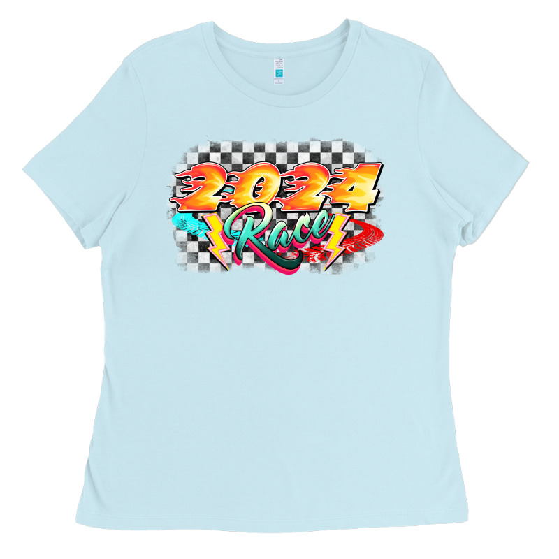 Race 2024 Ladies Tee by CowGirlArtShop | Teevron
