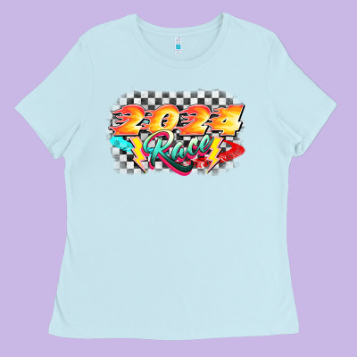 Race 2024 Ladies Tee Designed By Cowgirlartshop