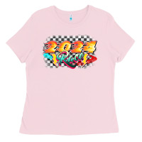 Bubblegum Pink Race 2024 Ladies Tee - CowGirlArtShop
